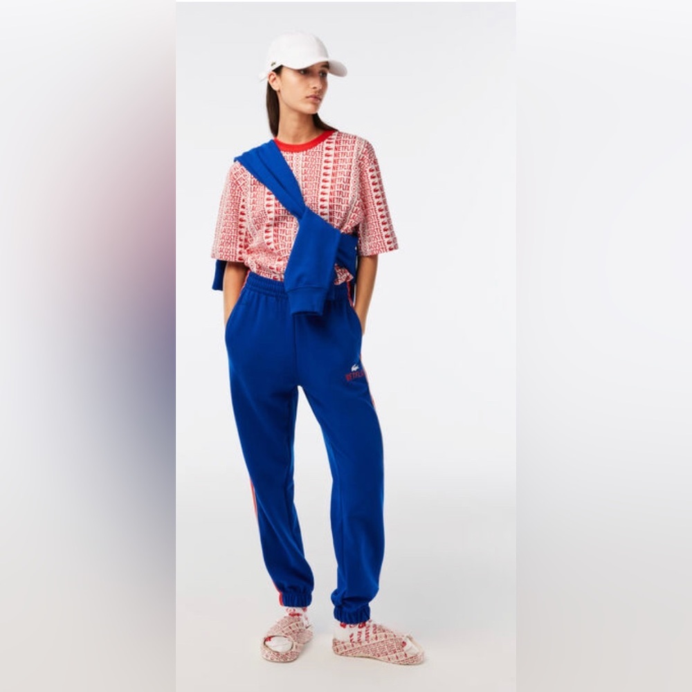 UNISEX Lacoste X Netflix Loose Fit Printed T-shirt - Picture 5 of 5